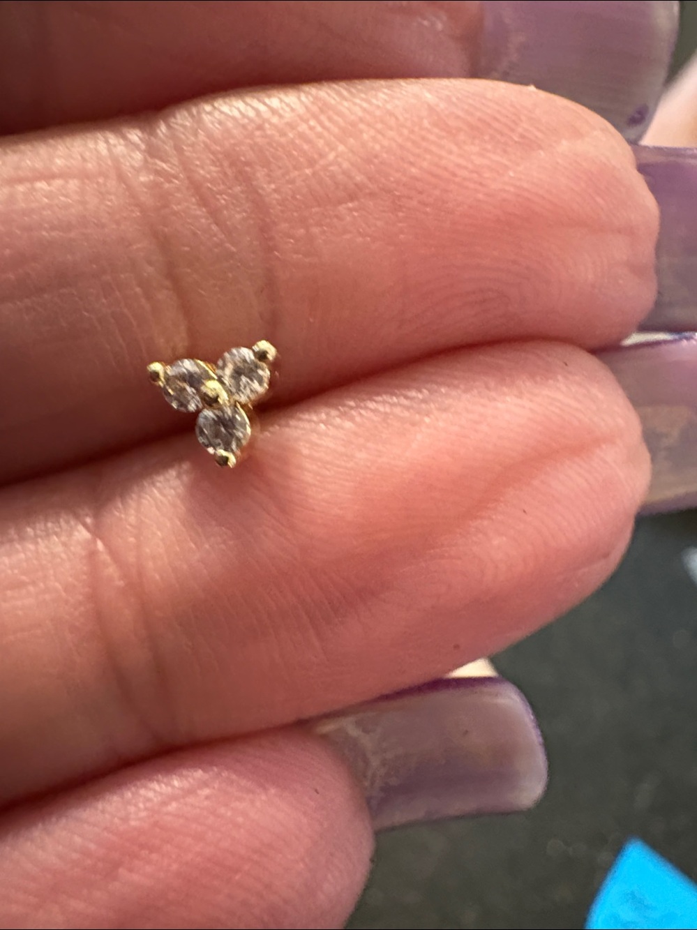 Nose Ring- Stud 20G 14k Gold plated  L Bone  Nose Ring Tray GS3-59